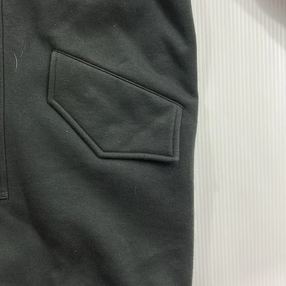 192. Classic‎ Black Double-Breasted Pea Coat (M)